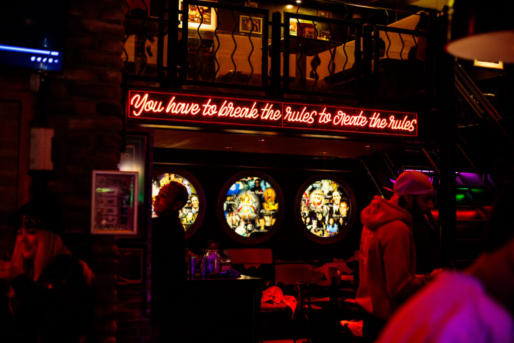 The spirit of Henk de Vries lives in neon. This quote sums up everything The Bulldog stands for: breaking barriers, setting standards.